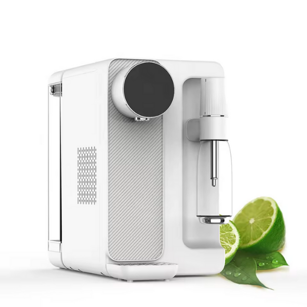 Osmoseur de Comptoir EC85® – Eau Pure Chaude, Froide & Pétillante (RO + Soda) Sans Installation